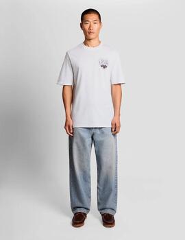 Camiseta Lyle & Scott Laundry Graphic Blanca Hombre