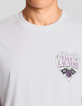 Camiseta Lyle & Scott Laundry Graphic Blanca Hombre