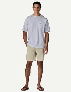 Camiseta Patagonia Logo Bolsillo Blanca Hombre