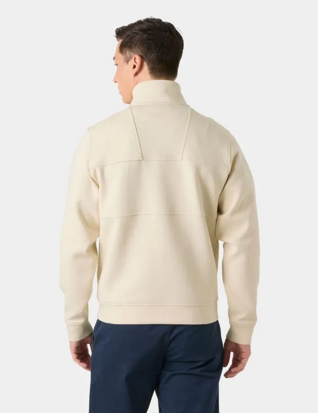 Sudadera HH Koster Sweat Half-Zip Beige Hombre