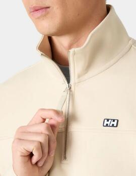 Sudadera HH Koster Sweat Half-Zip Beige Hombre