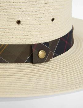 Sombrero Barbour Kirkstone Fedora Natural Unisex