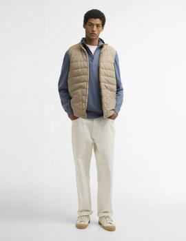 Chaleco Barbour Reversible Tartan Beige Hombre