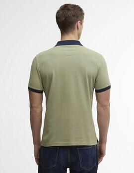 Polo Barbour Lynmouth Tipped Verde Hombre