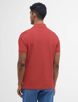 Polo Barbour Tartan Pique Coral Hombre