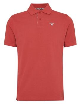 Polo Barbour Tartan Pique Coral Hombre