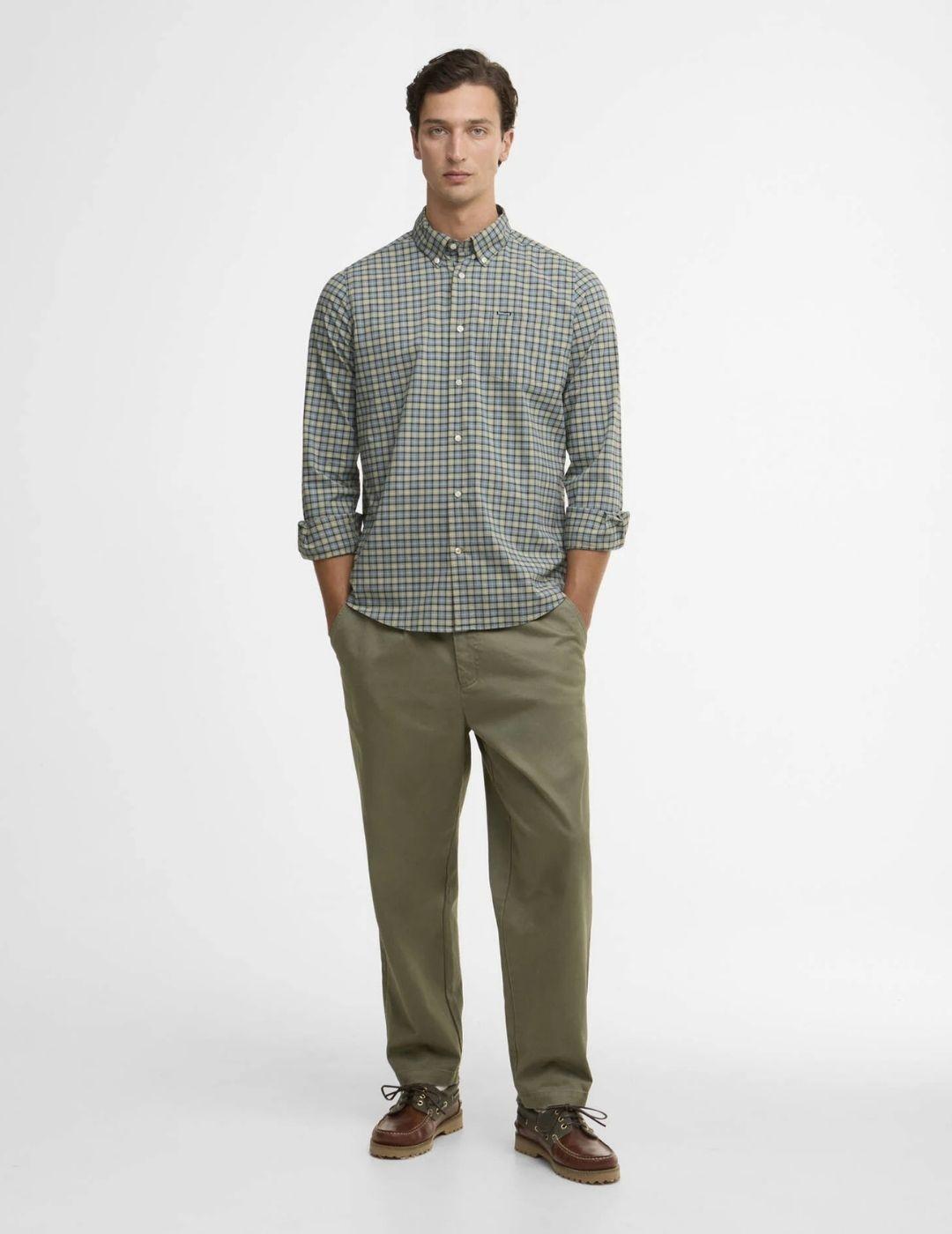 Camisa Barbour Lomond Tartan Azul Hombre