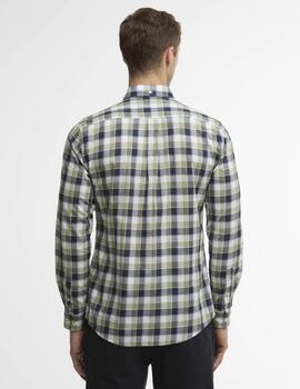 Camisa Barbour Harwood Gingham Verde Hombre
