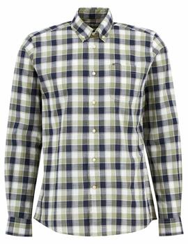 Camisa Barbour Harwood Gingham Verde Hombre