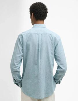 Camisa Barbour Nelson Azul Hombre