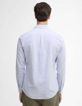 Camisa Barbour Nelson Striped Azul Hombre
