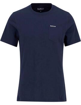 Camiseta Barbour Langdon Pocket Marino Hombre
