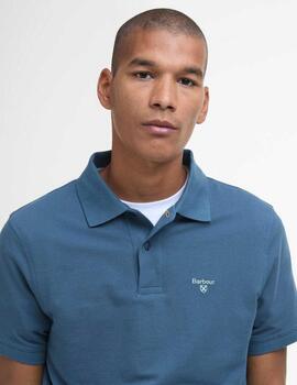 Polo Barbour Lightweight Sport Azul Hombre