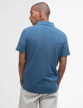 Polo Barbour Lightweight Sport Azul Hombre