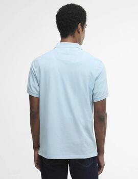 Polo Barbour Lightweight Sports Celeste Hombre