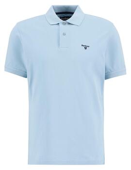 Polo Barbour Lightweight Sports Celeste Hombre