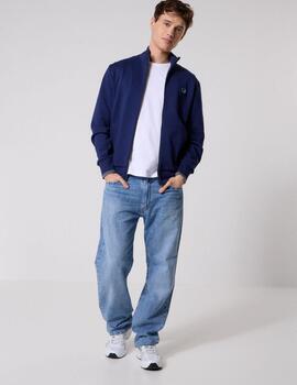 Sudadera Fred Perry Zip Through Marino Hombre