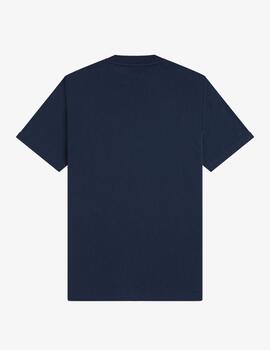Camiseta Fred Perry Pocket Detail Marino Hombre