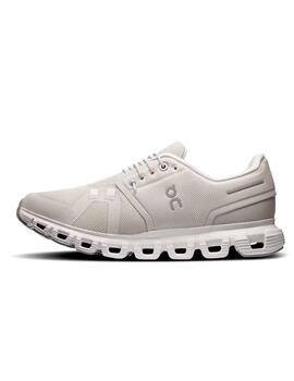 Zapatilla Cloud 6 w beige blanca Mujer