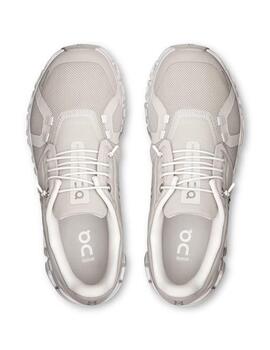 Zapatilla Cloud 6 w beige blanca Mujer