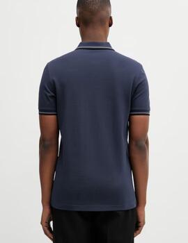 Polo Fred Perry Twin Tipped Marino Hombre