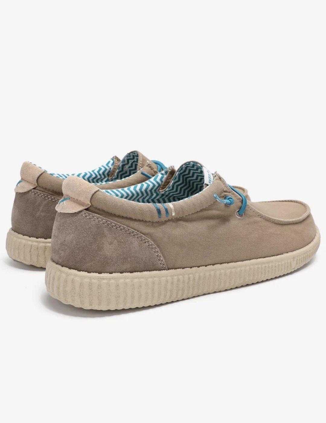 Zapatilla Pitas Ledro Beige  Hombre