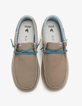 Zapatilla Pitas Ledro Beige  Hombre