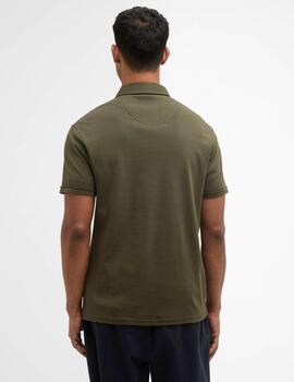Polo Barbour Premium Corpatch Verde Hombre