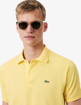 Polo Lacoste Cuello Canale m/c Amarillo Hombre