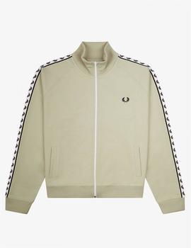 Sudadera Fred Perry Taped Track Verde