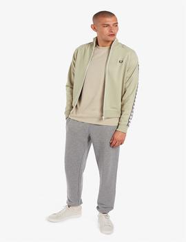 Sudadera Fred Perry Taped Track Verde