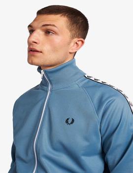 Sudadera Fred Perry Taped Track Azul