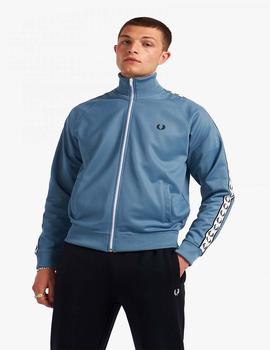Sudadera Fred Perry Taped Track Azul