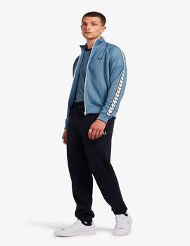 Sudadera Fred Perry Taped Track Azul