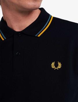 Polo Fred Perry Twin Tipped Marino