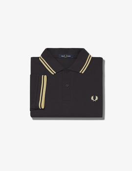 Polo Fred Perry Twin Tipped Gris