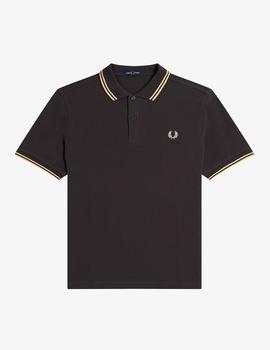 Polo Fred Perry Twin Tipped Gris