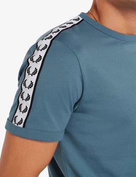Camiseta Fred Perry Taped Azul