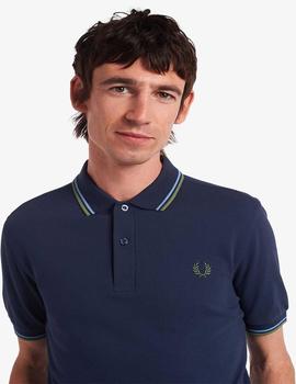 Polo Fred Perry Twin Tipped Marino