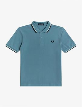 Polo Fred Perry Twin Tipped Azul