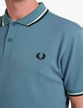 Polo Fred Perry Twin Tipped Azul