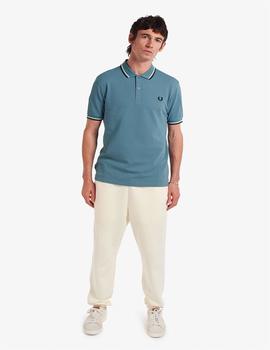 Polo Fred Perry Twin Tipped Azul