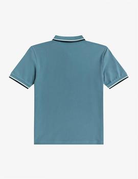 Polo Fred Perry Twin Tipped Azul