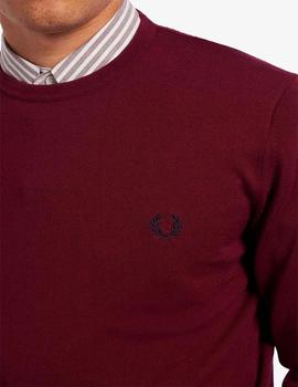 Jersey Fred Perry Classic Crew Granate