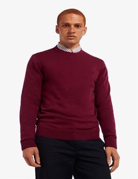 Jersey Fred Perry Classic Crew Granate