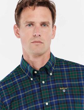 Camisa Barbour M/L Oxbridge Tar Verde