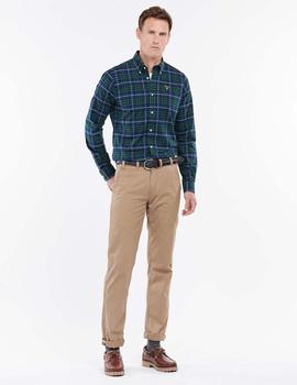 Camisa Barbour M/L Oxbridge Tar Verde