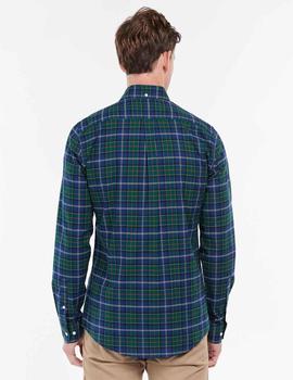 Camisa Barbour M/L Oxbridge Tar Verde