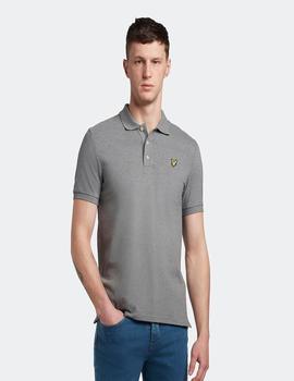 Polo Lyle&Scot Plain Gris