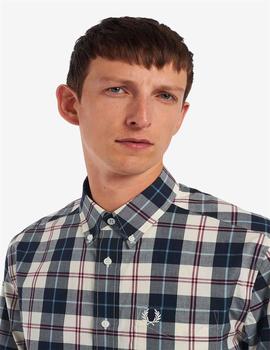 Camisa Fred Perry Tartan Long Sleeve Ganate